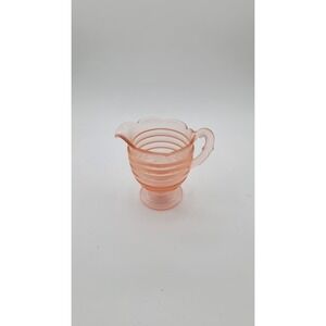 Vintage Duncan Miller Ripple Pink Depression Glass Creamer